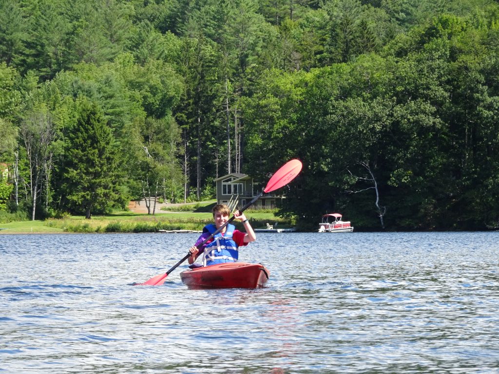 Kayaking on Lake Rescue