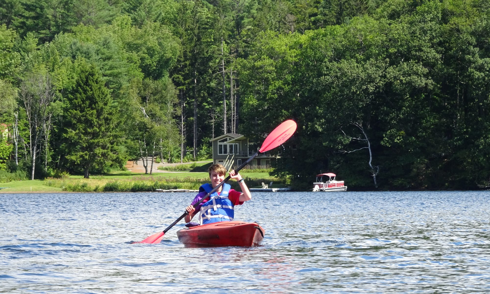 Kayaking on Lake Rescue